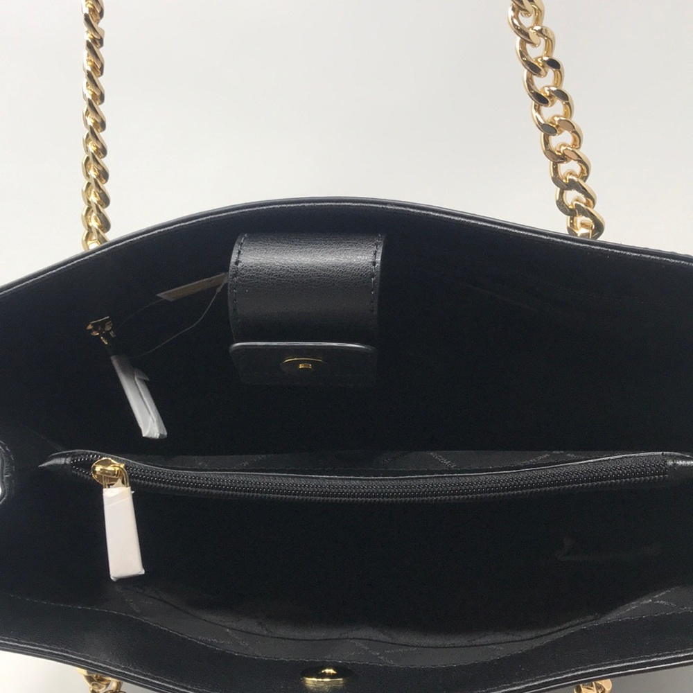 Black Michael Kors Ellis Large Tote [Leather] - Picture 7 of 8